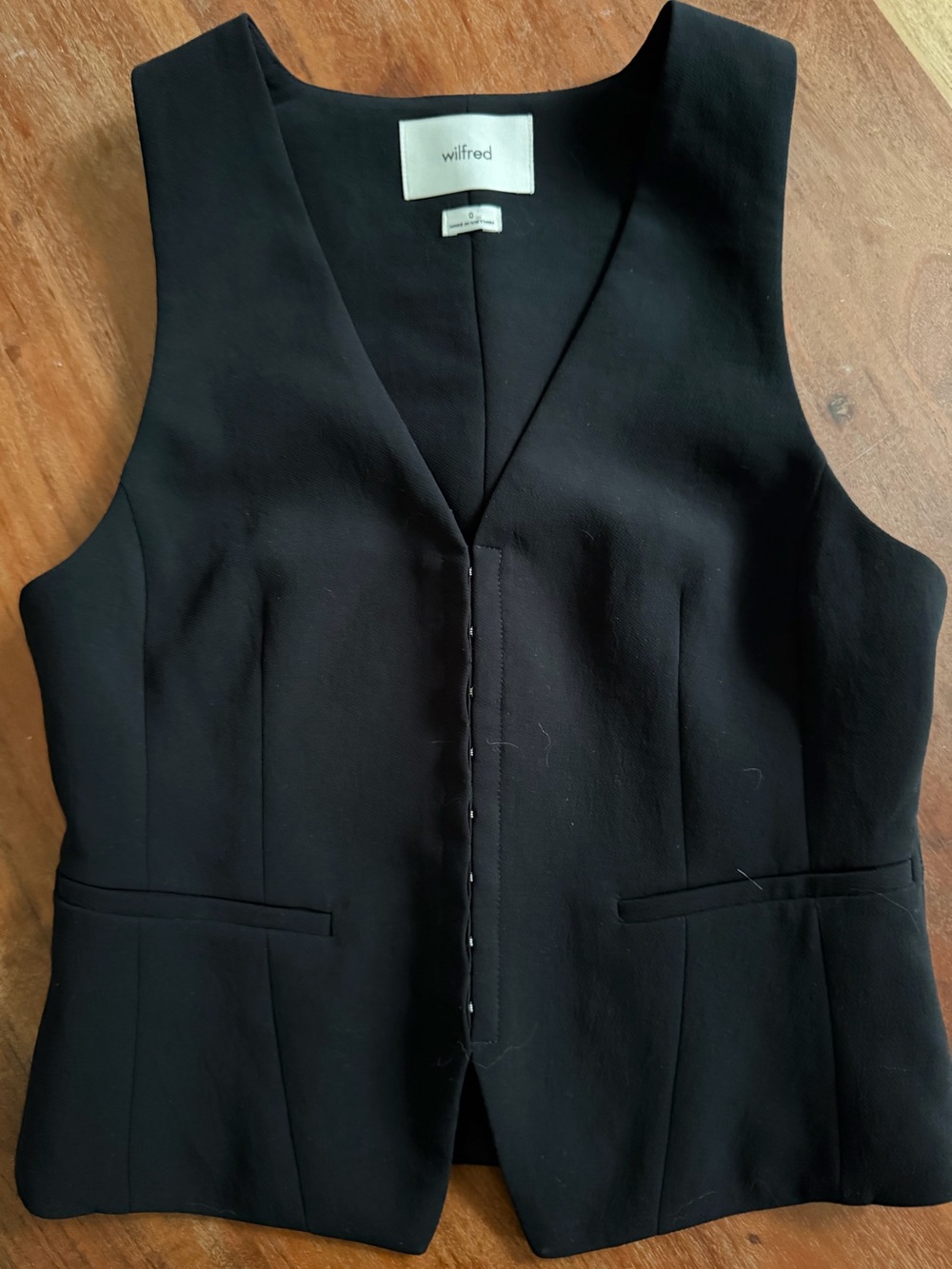 Wilfred Black Attire Tailored Vest